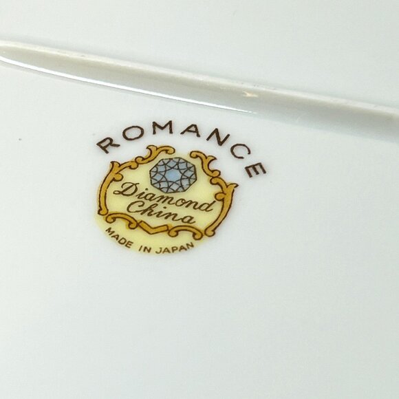 Diamond China Oval Serving Platter Romance Pink Floral Pattern 12 1/4" Japan - Picture 7 of 7